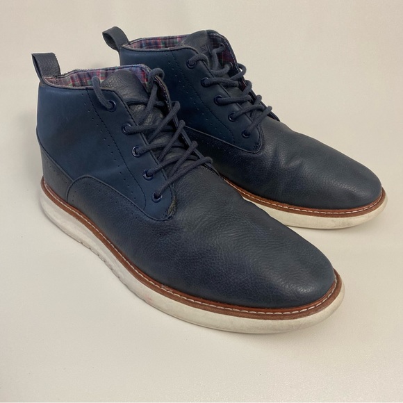 Ben Sherman Nu Casual Chukka Boots Size 10.5 Blue Mens - Picture 2 of 13